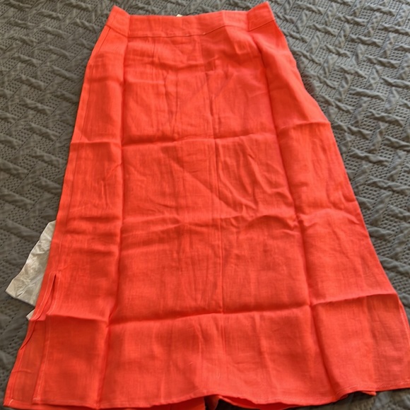 NWT Movint : Orange Linen Skirt - XS - Picture 7 of 10